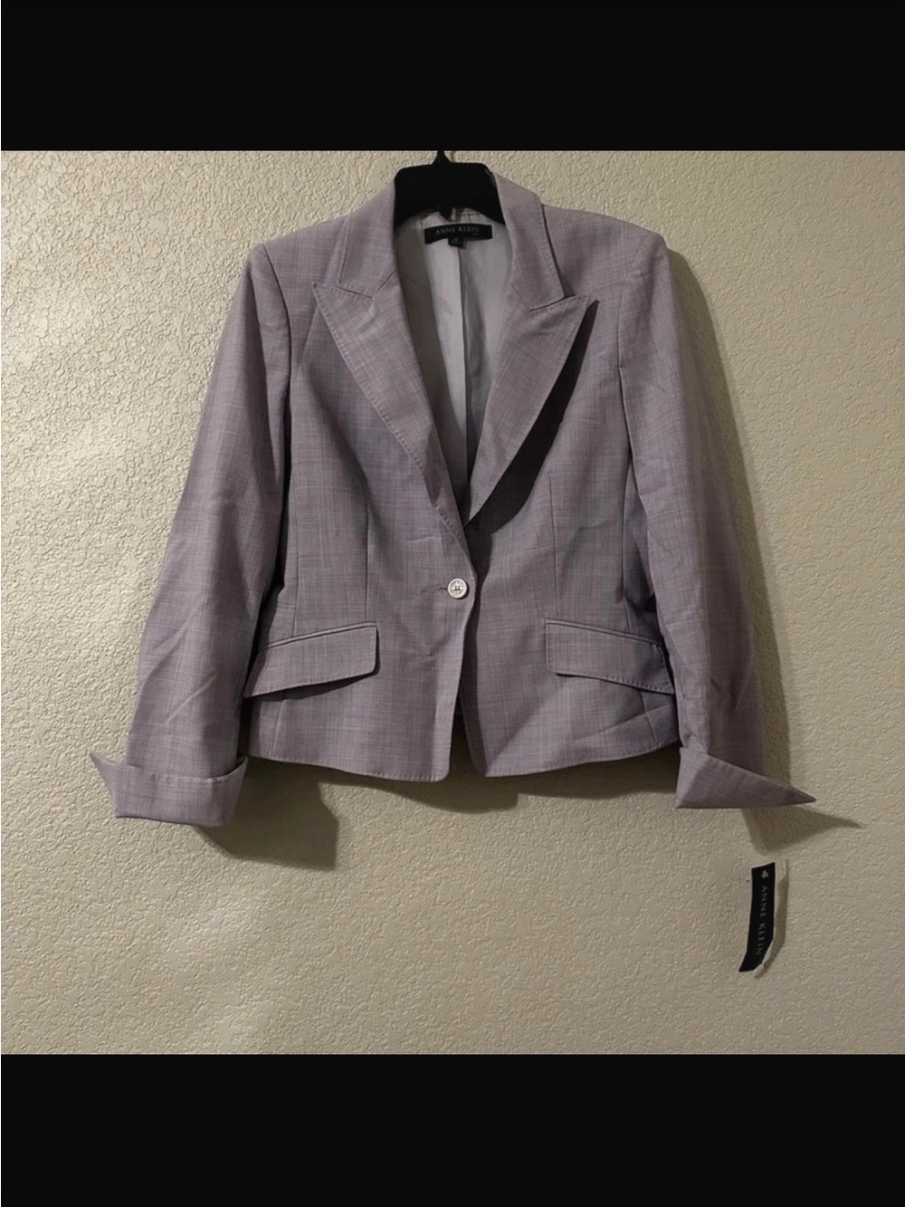 NWT Anne Klein Women’s Sz 10 Purple 2-Piece Blazer & Skirt Suit Set - Picture 2 of 9